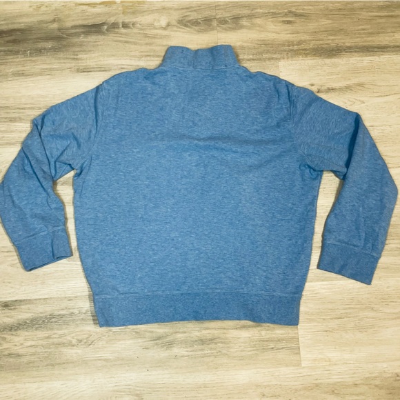 Ralph Lauren Men's Blue quarter Zip-Up Sweater viscose blend sz L - Picture 3 of 10